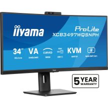 Monitor IIYAMA 86,4cm (34") XCB3497WQSNPH-B1 21:9 HDMI+DP+USB-C Webc