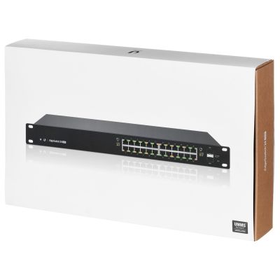 10. Switch Ubiquiti EdgeSwitch 24 PoE (250W) 26p PoE ( PoE+: 24;) 220W Managed Gigabit