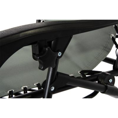 19. LEŻAK OGRODOWY SKŁADANY WIELOFUNKCYJNY Z ZAGŁÓWKIEM  BLISS SZARY