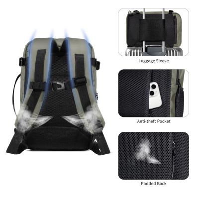 7. Plecak Tech-Protect Defender S50 do Ryanair & Wizzar, na laptopa 20L - oliwkowy