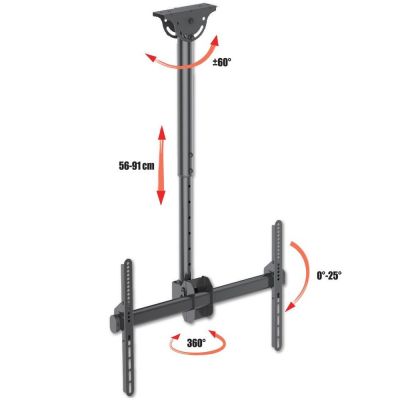 13. Techly ICA-CPLB 946S uchwyt do tablic informacyjnych 177,8 cm (70") Czarny