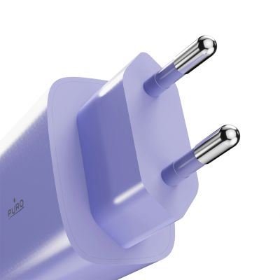 6. Ładowarka sieciowa Puro Pro Lite 30W USB-C  - fioletowa