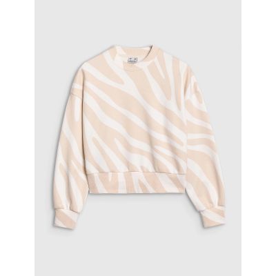 8. Damska bluza dresowa nierozpinana bez kaptura 4F 4FWSS25TSWSF1579-11A