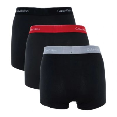 2. Calvin Klein bokserki majtki męskie Relaxed 3-PAK modne bawełniane czarne wielokolorowe