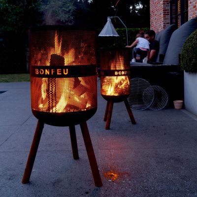 31. Palenisko ogrodowe Bonfeu kosz Bonves 45 czarne 4502