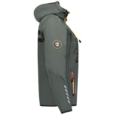 3. Kurtka Softshell Geographical Norway Reine Ass A EO DB 007 W WU8184F/GNO-Dark Grey / Orange