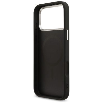 7. Etui Guess 4G Triangle Logo MagSafe na iPhone 17 Pro Max - czarne