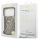 8. Etui Guess Python Pattern MagSafe na iPhone 17 Pro - brązowe