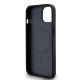 7. Etui DKNY Leather Monogram Pattern Metal Logo MagSafe na iPhone 15 / 14 / 13 - czarne