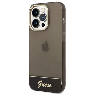 2. Etui Guess Translucent na iPhone 14 Pro - czarne
