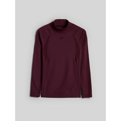 10. Bezszwowa bielizna narciarska, termoaktywna, z wykończeniem szybkoschnącym - longsleeve damskie 4F 4FWAW26USEAF324-60S