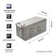 4. QOLTEC AKUMULATOR AGM 12V | 200AH | MAX.3000A