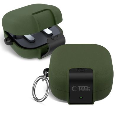 11. Etui Tech-Protect Slim Hook na Samsung Galaxy Buds 4 / 4 Pro - zielone