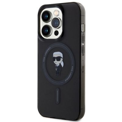 2. Etui Karl Lagerfeld IML Ikonik MagSafe na iPhone 15 Pro - czarne