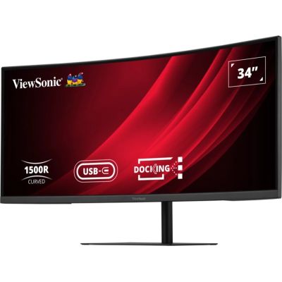 4. Viewsonic VG3419C-2 monitor komputerowy 86,4 cm (34") 3440 x 1440 px UltraWide Quad HD LED Czarny