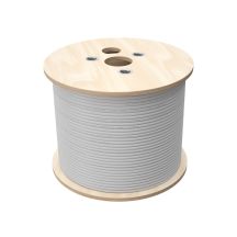 Kabel U/UTP kat.5e, teleinformatyczny, LSOH, B2ca "FireHardy" 4x2x24 AWG, 1Gb/s, 250 MHz, gwarancja 25 lat, certyfikat INTERTEK ETL, szary, 500m - ALANTEC
