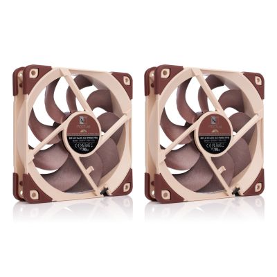 2. Noctua NF-A12X25 G2 PWM SX2-PP system chłodzenia komputerów Obudowa komputera Wentylator 12 cm Beżowy 2 szt.