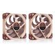 2. Noctua NF-A12X25 G2 PWM SX2-PP system chłodzenia komputerów Obudowa komputera Wentylator 12 cm Beżowy 2 szt.