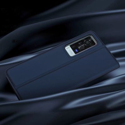 12. Dux Ducis Skin Pro kabura etui pokrowiec z klapką Vivo X60 czarny