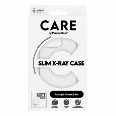 4. Etui CARE by PanzerGlass Slim X-Ray Case na iPhone 15 Pro - przezroczyste
