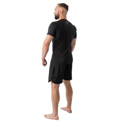 8. Rashguard krótki rękaw czarny BlackRS - S