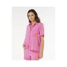 Koszulka damska RIP CURL Hotel Malibu Embroid Shirt różowa