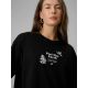 4. T-shirt regular z nadrukiem damski 4F 4FRSS26TTSHF3704-20S