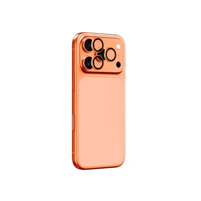 3. Szkło na obiektyw AMAZINGTHING AR Sapphire na iPhone 17 Pro / Pro Max - z pomarańczową ramką
