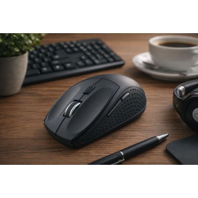 9. Mysz Esperanza Andromeda EM123K (optyczna; 2400 DPI; kolor czarny)