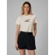 T-shirt regular z nadrukiem damski 4F 4FRSS26TTSHF4422-12S