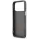 7. Etui Karl Lagerfeld FW Grained Karl & Choupette Heads Pins & Logo na iPhone 17 Pro Max - szare