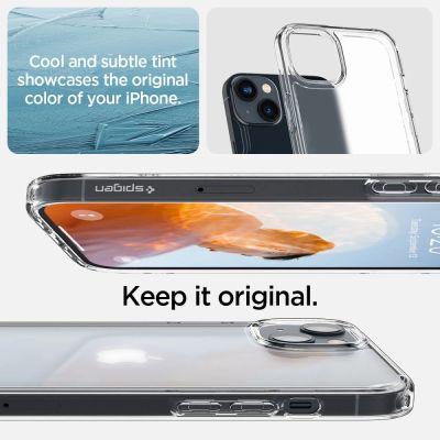 6. Etui Spigen Ultra Hybrid na iPhone 14 Plus - matowo-przezroczyste
