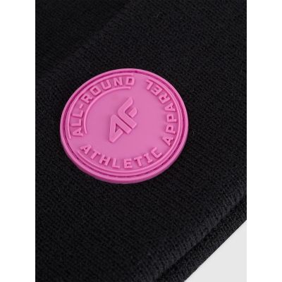 2. Czapka zimowa beanie dziewczęca 4F 4FJRAW25ACAPF0749-20S
