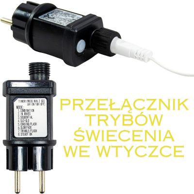 19. PŁOTEK DEKORACYJNY LED 8SZT CIEPŁY BIAŁY