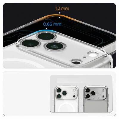 19. Etui Spigen Ultra Hybrid MagSafe na iPhone 18 Pro / 17 Pro - frost white