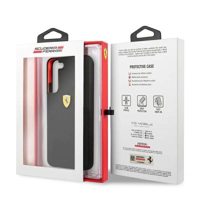 8. Etui Ferrari On Track Silicone na Samsung Galaxy S22 - czarne