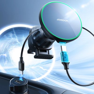 8. Uchwyt Joyroom JR-ZS412 z ładowarką Qi2 15W, samochodowy, na kratkę nawiewu - czarny