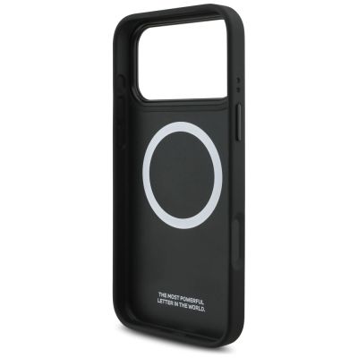 7. Etui BMW M Perforated Stripe Logo MagSafe na iPhone 17 Pro Max - szare