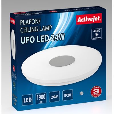 2. Nowoczesny plafon sufitowy LED Activejet UFO 24W