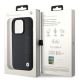 8. Etui BMW Leather Textured & Stripe na iPhone 15 Pro - czarne