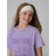 3. T-shirt regular z nadrukiem dziewczęcy 4F 4FJRAW26TTSHF4240-52S
