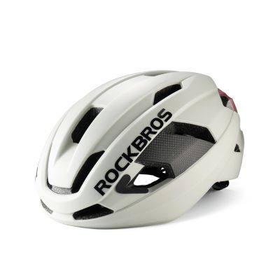 Kask rowerowy Rockbros LK-15 z włókna węglowego 58-62 cm - jasnoszary