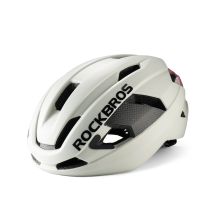 Kask rowerowy Rockbros LK-15 z włókna węglowego 58-62 cm - jasnoszary