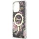 6. Etui Guess Flower MagSafe na iPhone 14 Pro Max - czarne