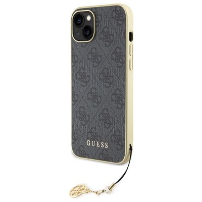2. Etui Guess 4G Charms Collection do iPhone 15 Plus - szare