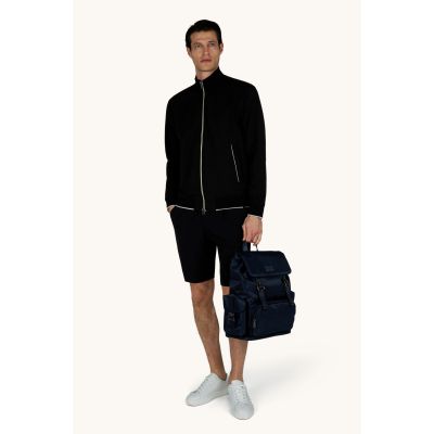 7. Paul&Shark męska bluza rozpinana z bawełny i lyocellu czarna (26411809-11)