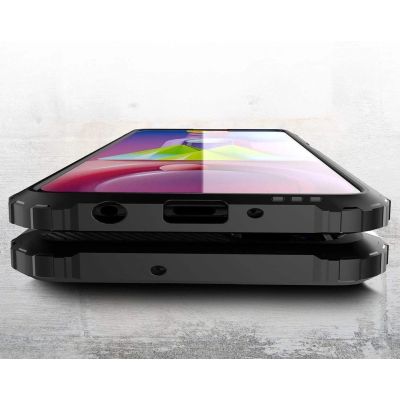 3. Hybrid Armor pancerne hybrydowe etui pokrowiec Samsung Galaxy M51 niebieski