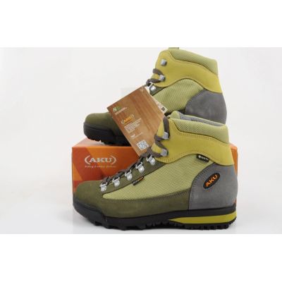 10. Aku buty trekkingowe damskie Ultralight Gore-tex turystyczne za kostkę szary zielony