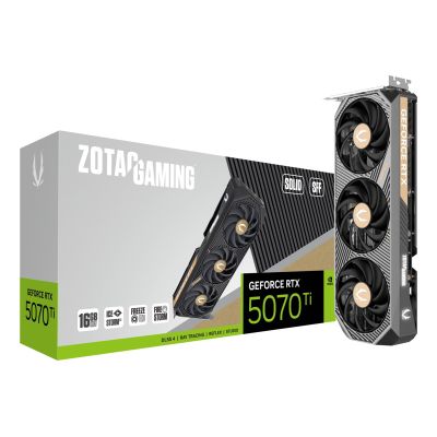 21. Karta graficzna ZOTAC GAMING GeForce RTX 5070 Ti SOLID SFF 16GB