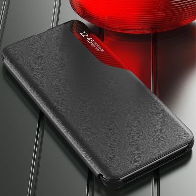 10. Eco Leather View Case etui do Samsung Galaxy S23+ z klapką podstawka niebieskie